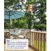 imageGarbuildman 105 Inch Bird Feeder Pole Kit Heavy Duty Bird House Pole Set for Deck Fence or Patio Railing Adjustable Universal Mounting Post Kit for Outdoors Matte Black 1 PackDeck Fence 1pack
