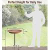imageGarbuildman Deck Mounted Bird Bath Bowl Spa Birdfeeder ampamp Adjustable Unheated Birdbath with Heavy Duty Clamp for Outdoor Garden Oval Style Brown1 galBrown