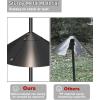imageGarbuildman Metal Squirrel Baffle for Bird Feeder Pole Outside Pole Mount Bird House Guard for Outdoor Shepherds Hook 19 Inch 1 PackBuckle2pcs