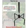 imageGarbuildman Pole Stabilizer Stand Base with 4 Prongs for Outdoor Bird Feeder Pole InGround Support Applies to 074 to 11 Shepherds Hook Black 1 Pack Measure Before PurchaseM