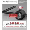 imageGarbuildman Pole Stabilizer Stand Base with 4 Prongs for Outdoor Bird Feeder Pole InGround Support Applies to 074 to 11 Shepherds Hook Black 1 Pack Measure Before PurchaseLUpgraded