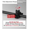 imageGarbuildman Pole Stabilizer Stand Base with 4 Prongs for Outdoor Bird Feeder Pole InGround Support Applies to 074 to 11 Shepherds Hook Black 1 Pack Measure Before PurchaseS