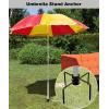imageGarbuildman Pole Stabilizer Stand Base with 4 Prongs for Outdoor Bird Feeder Pole InGround Support Applies to 074 to 11 Shepherds Hook Black 1 Pack Measure Before PurchaseLUpgraded