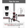 imageGarbuildman Pole Stabilizer Stand Base with 4 Prongs for Outdoor Bird Feeder Pole InGround Support Applies to 074 to 11 Shepherds Hook Black 1 Pack Measure Before PurchaseLUpgraded