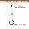 imageGarbuildman Squirrel Baffle Accessory for Bird Feeder Pole Pole Hanging S Hook for Bird House Guard 1 Pack Baffle Not IncludedSHook