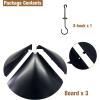 imageGarbuildman Squirrel Baffle for Bird Feeder Pole Outside Pole Mount Bird House Guard for Outdoor Shepherds Hook 19 Inch Diameter 2 PacksHang mount1