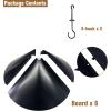 imageGarbuildman Squirrel Baffle for Bird Feeder Pole Outside Pole Mount Bird House Guard for Outdoor Shepherds Hook 19 Inch Diameter 2 PacksHang mount2