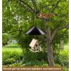 imageGarbuildman Squirrel Baffle for Bird Feeder Pole Outside Pole Mount Bird House Guard for Outdoor Shepherds Hook 19 Inch Diameter 2 PacksHang mount2