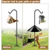 imageGarbuildman Squirrel Baffle for Bird Feeder Pole Outside Pole Mount Bird House Guard for Outdoor Shepherds Hook 19 Inch Diameter 2 PacksPole mount2