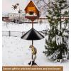imageGarbuildman Squirrel Baffle for Bird Feeder Pole Outside Pole Mount Bird House Guard for Outdoor Shepherds Hook 19 Inch Diameter 2 PacksPole mount2