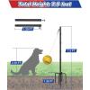 imageGarbuildman Tetherball Set with Ball ampamp Rope for Outdoor Backyard Adjustable Tether Ball Pole with 5Prong Base ampamp Rubber Sleeve for Playground Outside Ball Games Sports for Kids Adults75 FT