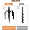 imageGarbuildman Tetherball Set with Ball ampamp Rope for Outdoor Backyard Adjustable Tether Ball Pole with Screw Reinforcement 5Prong Base for Playground Outside Ball Games Sports for Kids ampamp Adults875 FT