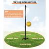 imageGarbuildman Tetherball Set with Ball ampamp Rope for Outdoor Backyard Adjustable Tether Ball Pole with Screw Reinforcement 5Prong Base for Playground Outside Ball Games Sports for Kids ampamp Adults75 FT