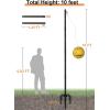 imageGarbuildman Tetherball Set with Ball ampamp Rope for Outdoor Backyard Adjustable Tether Ball Pole with Screw Reinforcement 5Prong Base for Playground Outside Ball Games Sports for Kids ampamp Adults10 FT