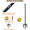imageGarbuildman Tetherball Set with Ball ampamp Rope for Outdoor Backyard Adjustable Tether Ball Pole with Screw Reinforcement 5Prong Base for Playground Outside Ball Games Sports for Kids ampamp Adults875 FT