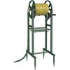 imageGarbuildman Ground Mount Garden Hose Reel Holds 125 Feet of 58Inch with 39 ft Leader Hose Brass Fitting Water Hose Holder Stand with Storage Rack ampamp 4 Spikes Base for Outdoor Lawn GreenGreen