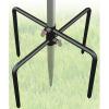 imageGarbuildman Pole Stabilizer Stand Base with 4 Prongs for Outdoor Bird Feeder Pole InGround Support Applies to 074 to 11 Shepherds Hook Black 1 Pack Measure Before PurchaseS
