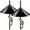 imageGarbuildman Squirrel Baffle for Bird Feeder Pole Outside Pole Mount Bird House Guard for Outdoor Shepherds Hook 19 Inch Diameter 2 PacksPole mount2