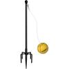 imageGarbuildman Tetherball Set with Ball ampamp Rope for Outdoor Backyard Adjustable Tether Ball Pole with Reinforced 5Prong Base for Playground Outside Ball Games Sports for Kids ampamp Adults Black875 FT
