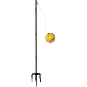 imageGarbuildman Tetherball Set with Ball ampamp Rope for Outdoor Backyard Adjustable Tether Ball Pole with Screw Reinforcement 5Prong Base for Playground Outside Ball Games Sports for Kids ampamp Adults10 FT